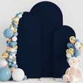 Wokceer Wedding Arch Backdrop Cover Set of 3 Navy Blue - Seamless
