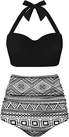 Angerella Women Vintage Polka Dot High Waisted Bikini Set Review