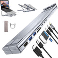 8-in-1 USB C Laptop Docking Station Stand - Portable 4K Hub