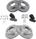 TRQ Front and Rear Brake Pad & Rotor Kit for 2003-2006 Kia Sorento
