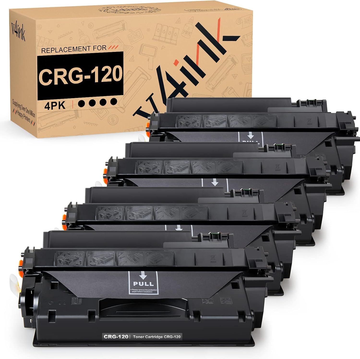 V4INK 4PK Compatible Toner Cartridge for Canon Printers