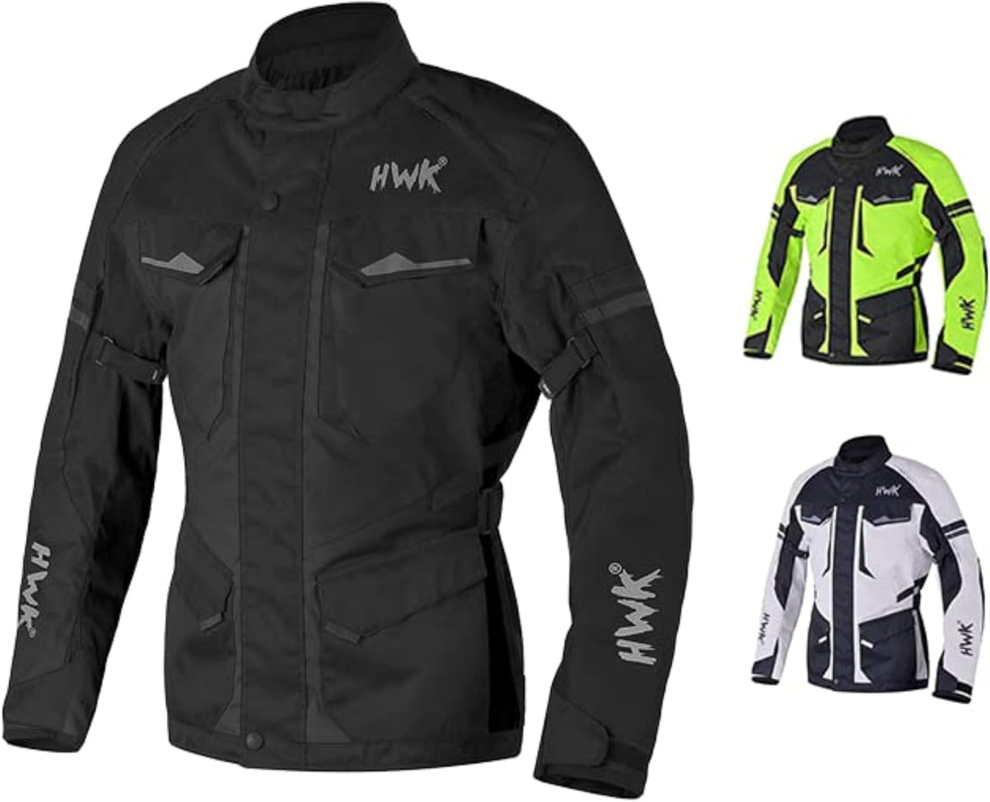 HWK Adventure Touring Motorcycle Jacket for Men - Durable Gear