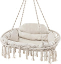 Tangkula Boho Hammock Chair - Cozy Indoor Outdoor Swing