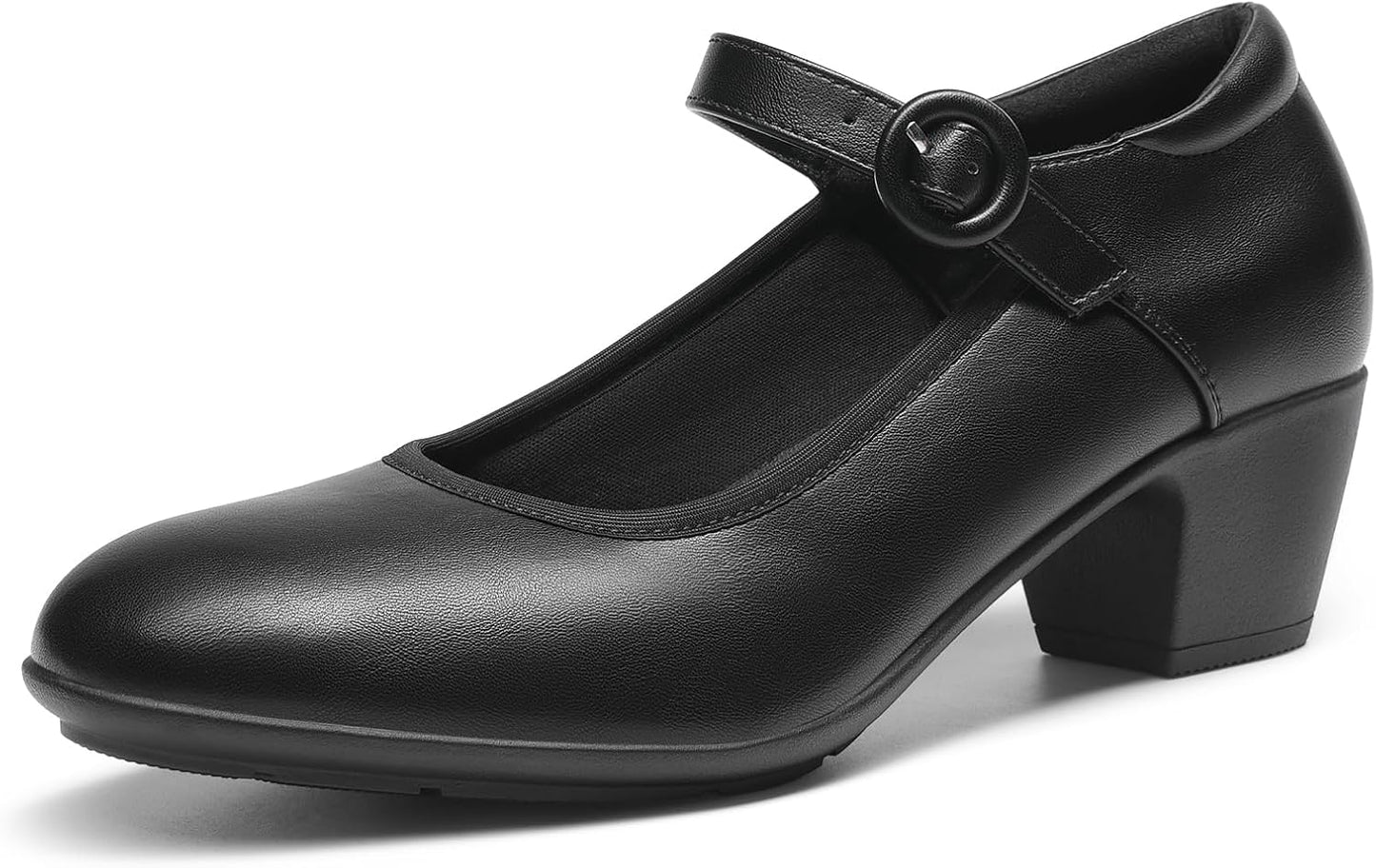 DREAM PAIRS Mary Jane Shoes for Women with Low Chunky Heels