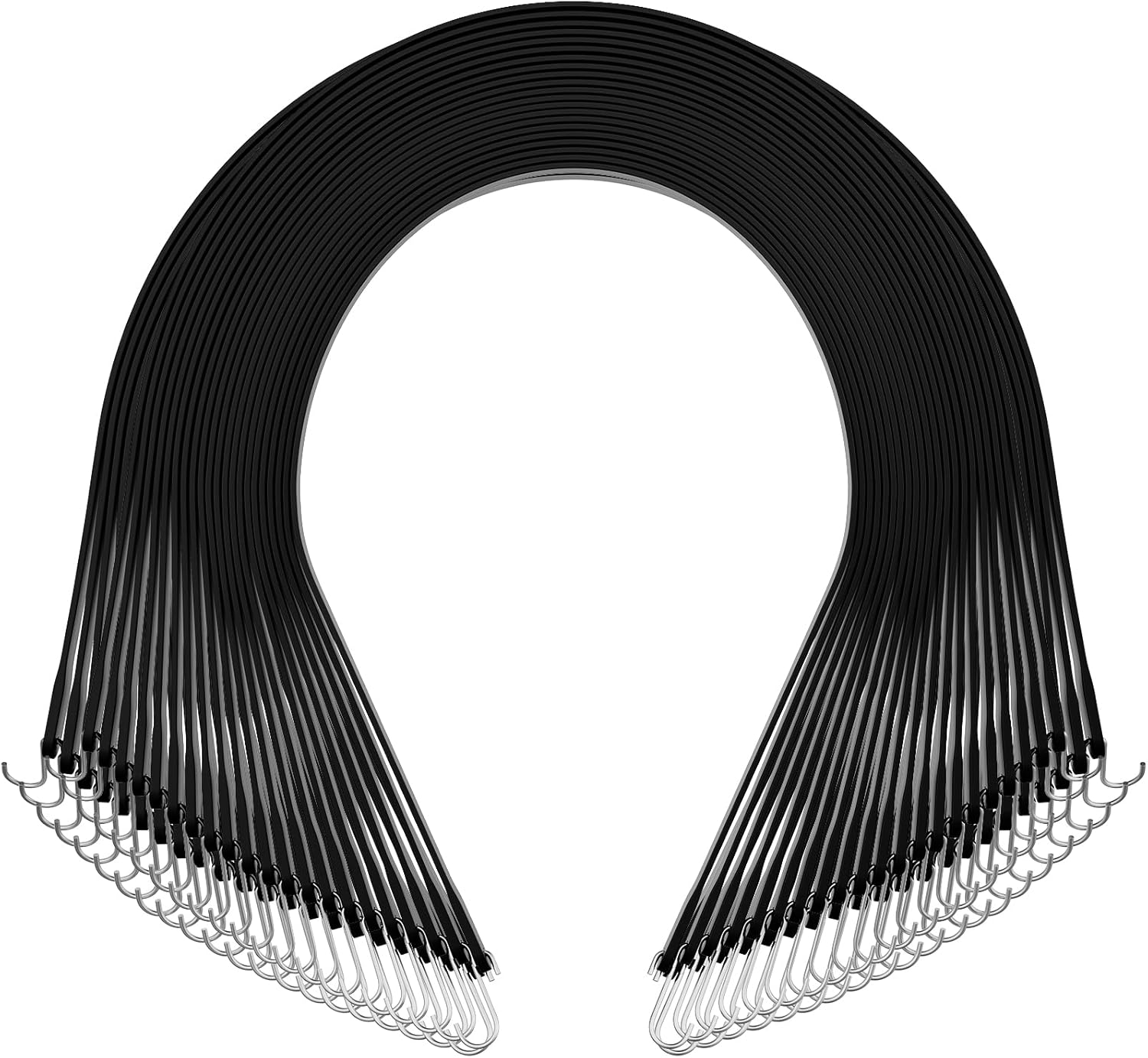 VEVOR Rubber Bungee Cords - 50 Pack 21in Heavy Duty Straps