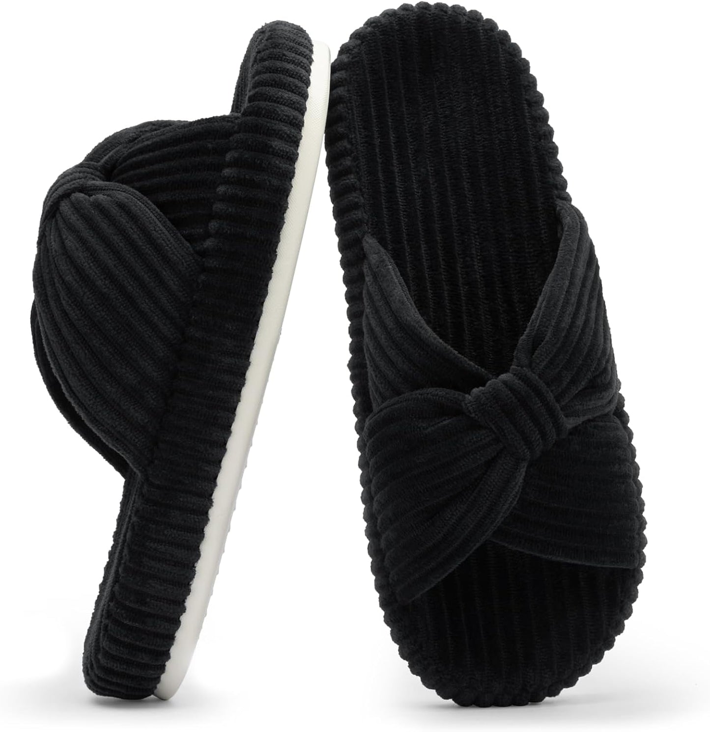 Chantomoo Slippers for Women with Memory Foam and Bow Design