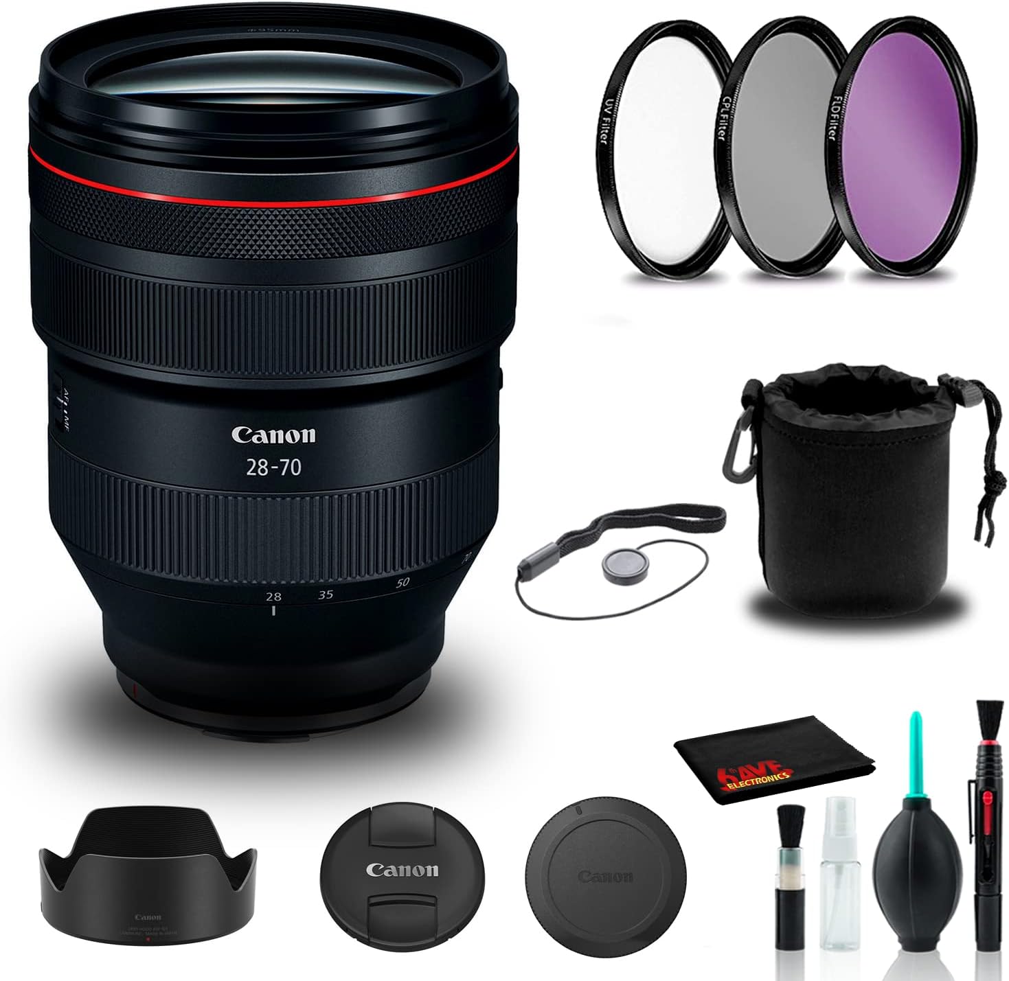 Canon RF 28-70mm f/2L USM Lens Bundle with Essential Accessories