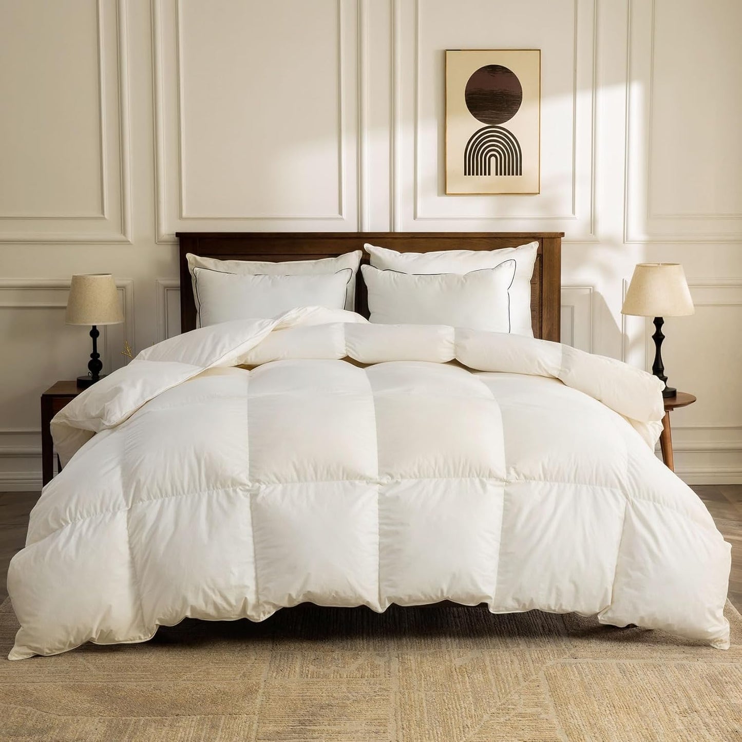 BPC Heavyweight Organic Feather Down Comforter California King