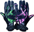 Battle Sports Back of Hand Wide Receiver Football Gloves (Style 9WW5)