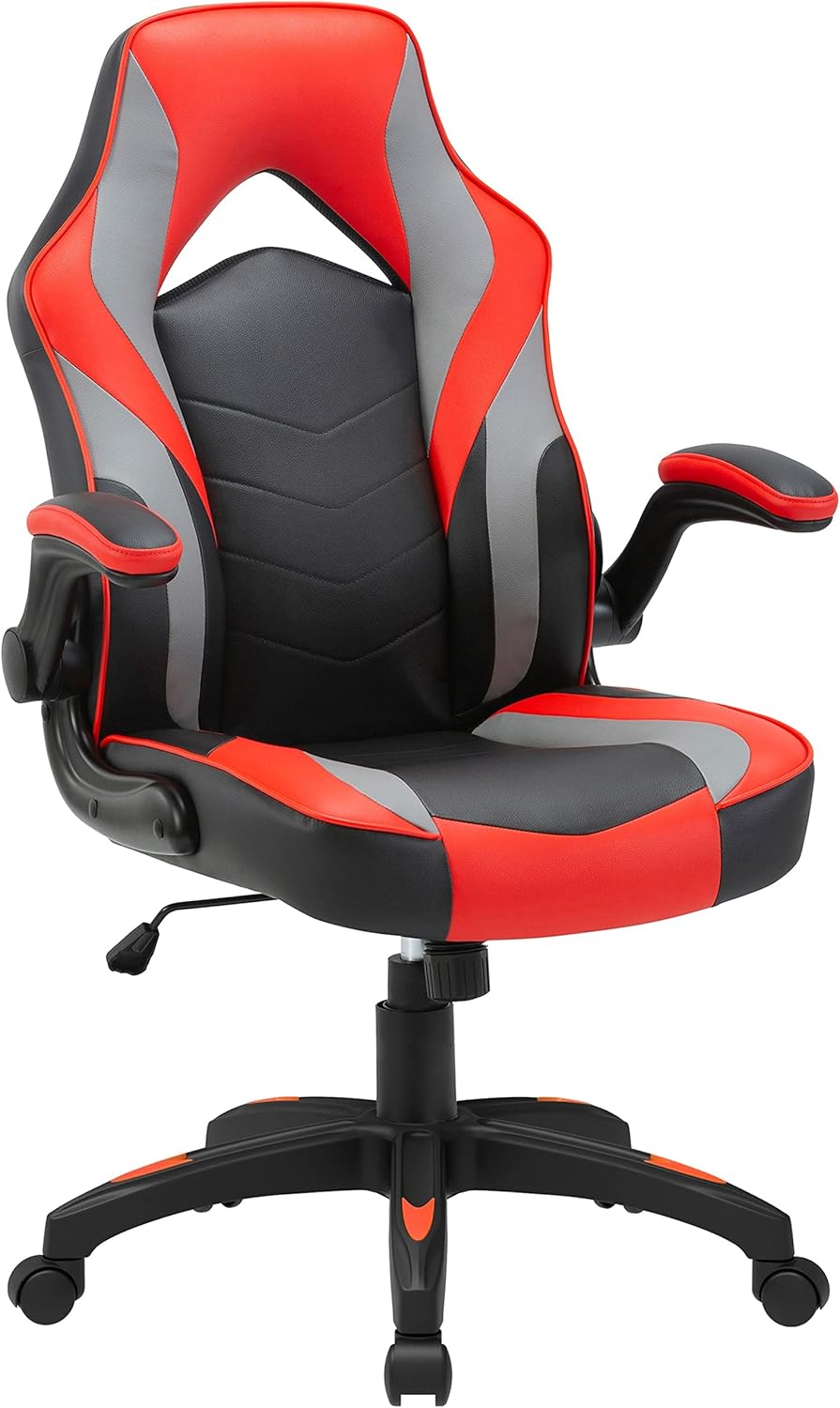 Lorell High-Back Gaming Chair - Ultimate Comfort in Red/Black