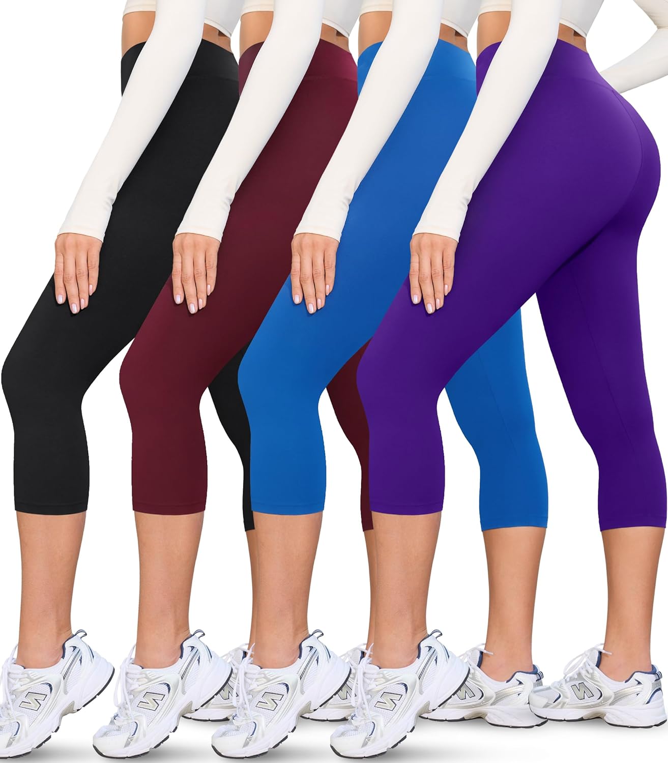 VALANDY Creamlush Capri Leggings for Women - Soft Yoga Pants