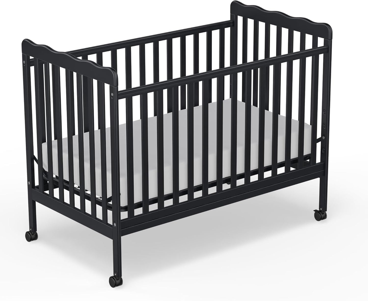 Saylike 3-in-1 Convertible Baby Crib with Locking Wheels