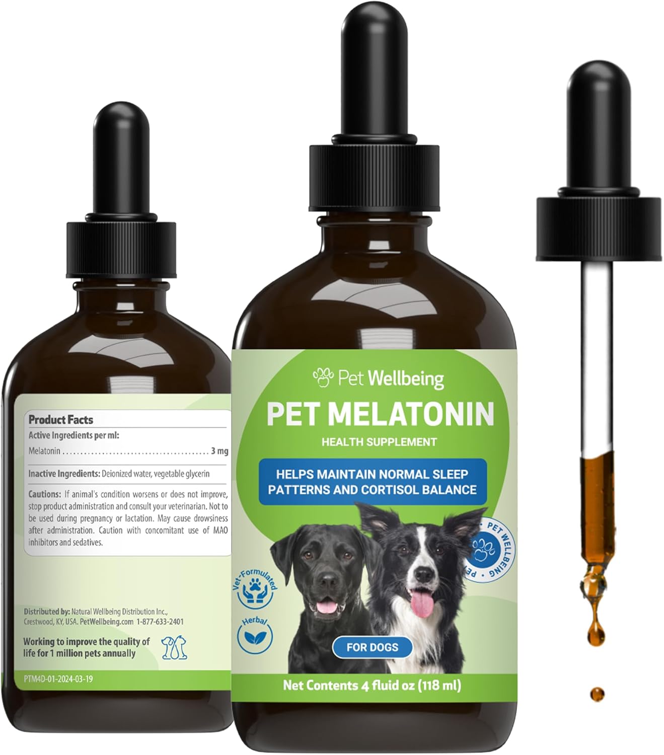 Pet Wellbeing Melatonin for Dogs - Holistic Sleep Support