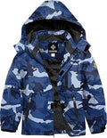 Boy's Waterproof Ski Snow Jacket Hooded Fleece Windproof Winter