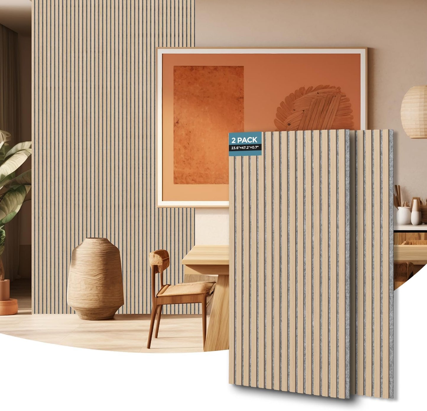 AKUMAX 2 Pack Large Acoustic Panels for Soundproofing Needs