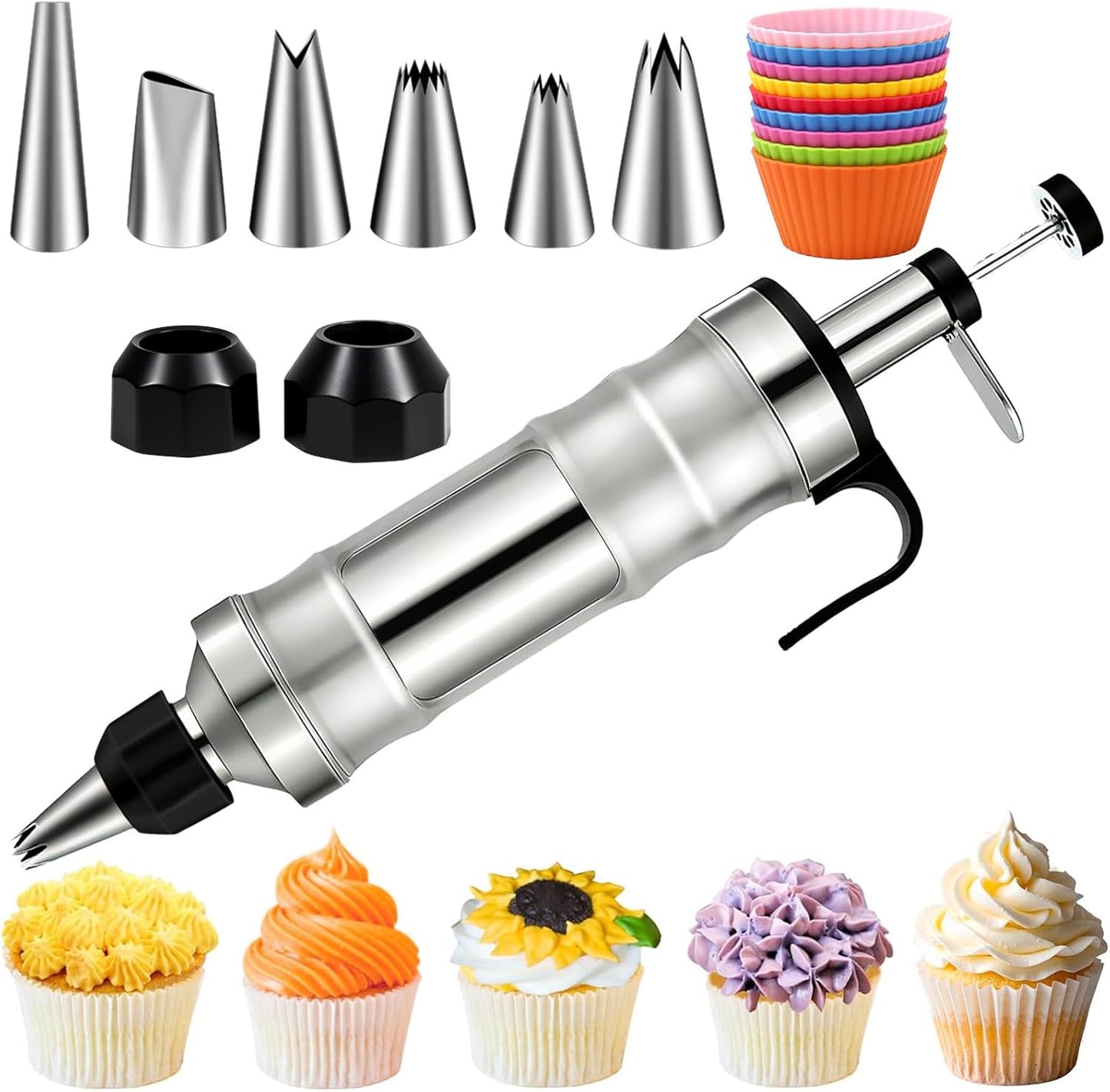 Suuker Dessert Decorating Syringe Set for Perfect Cake Designs