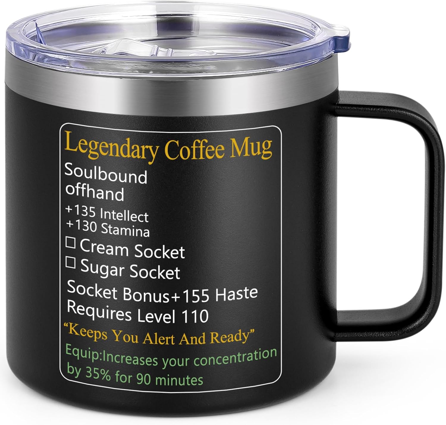 Funny Gaming Mug - Legendary Insulated 14 Oz