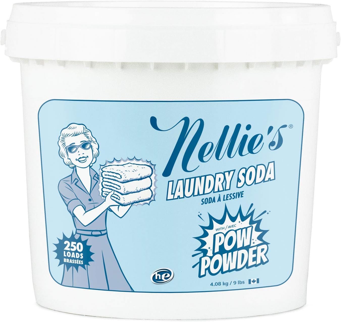 Nellie's Laundry Soda: 250 Loads, Stain-Fighting Enzymes