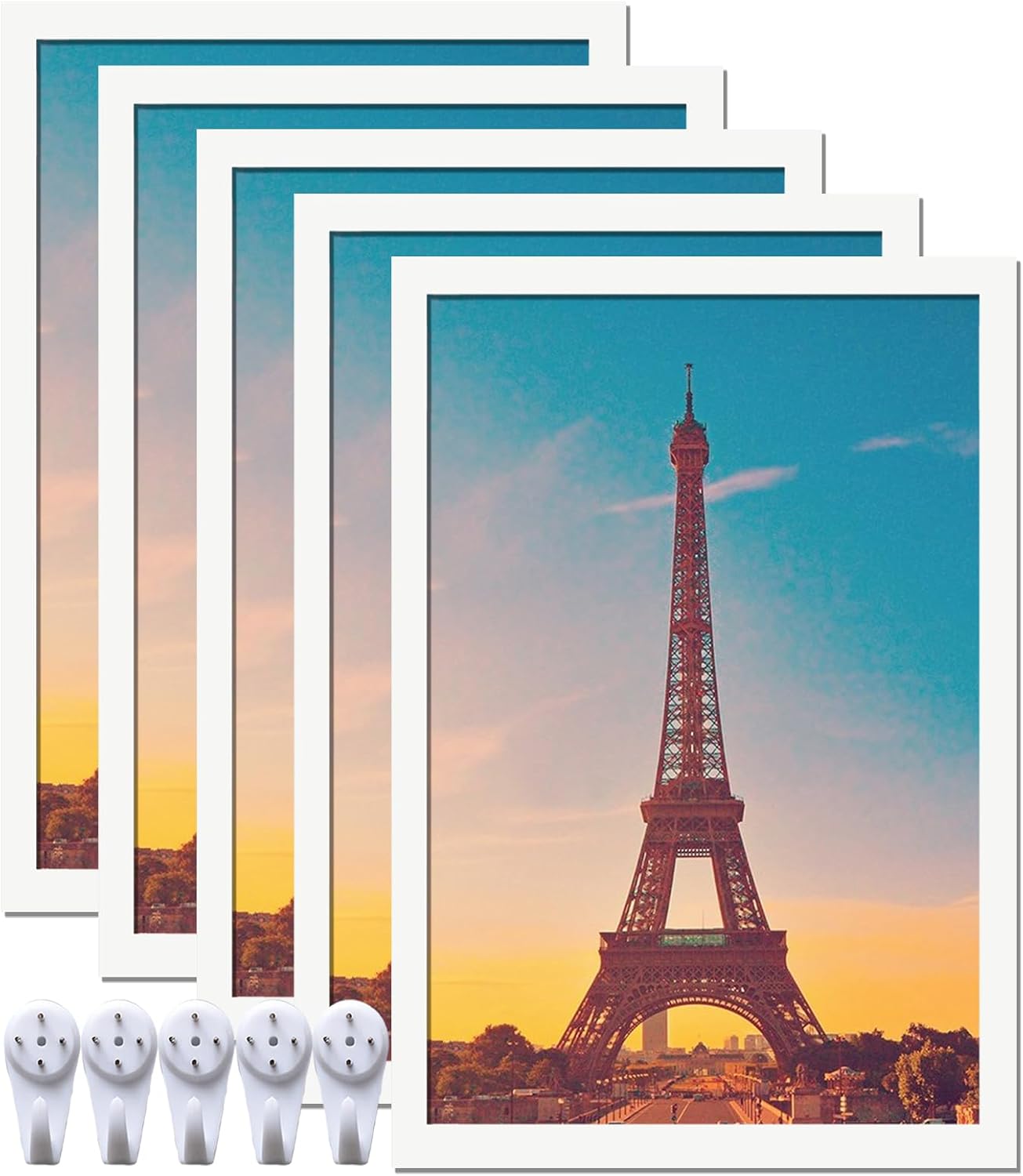 16x24 Picture Frame Set of 5 for Wall and Desktop Display