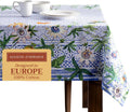 Rectangle Cotton Tablecloth 60 x 90 in - Elegant Passiflora