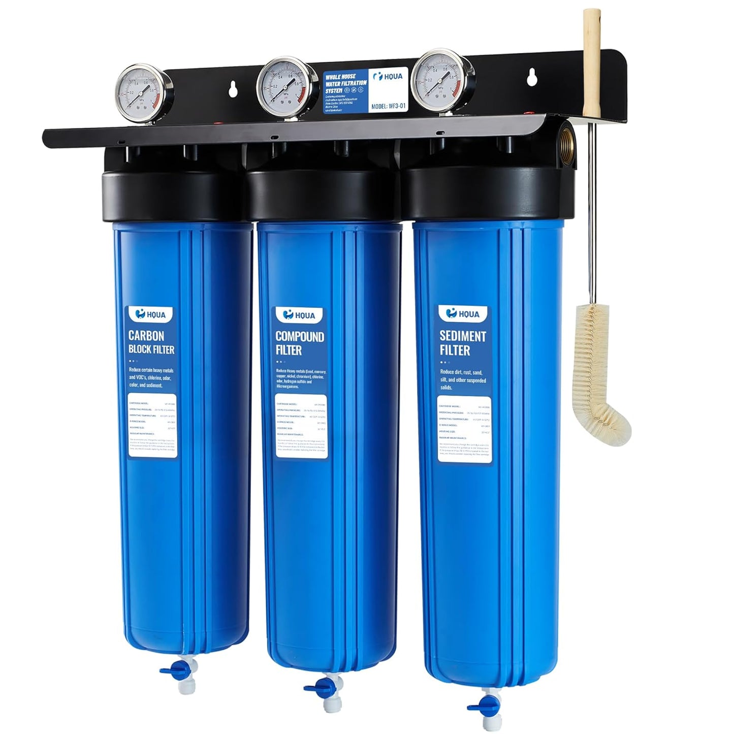 HQUA WF3-01 3-Stage Whole House Water Filtration System Review