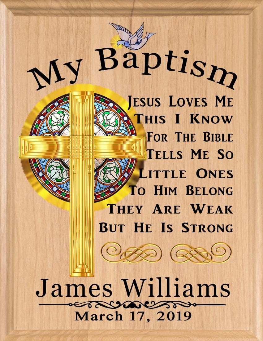 Personalized Baptism Gift for Boys and Girls - Made in USA