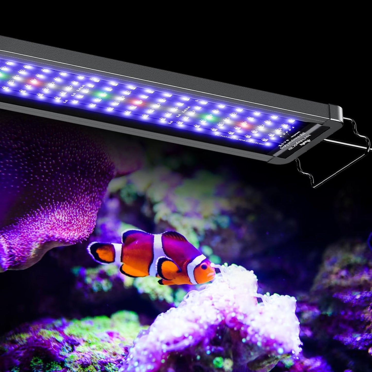 Pawfly 48W Saltwater Aquarium Light for 48 to 54 Inch Tanks