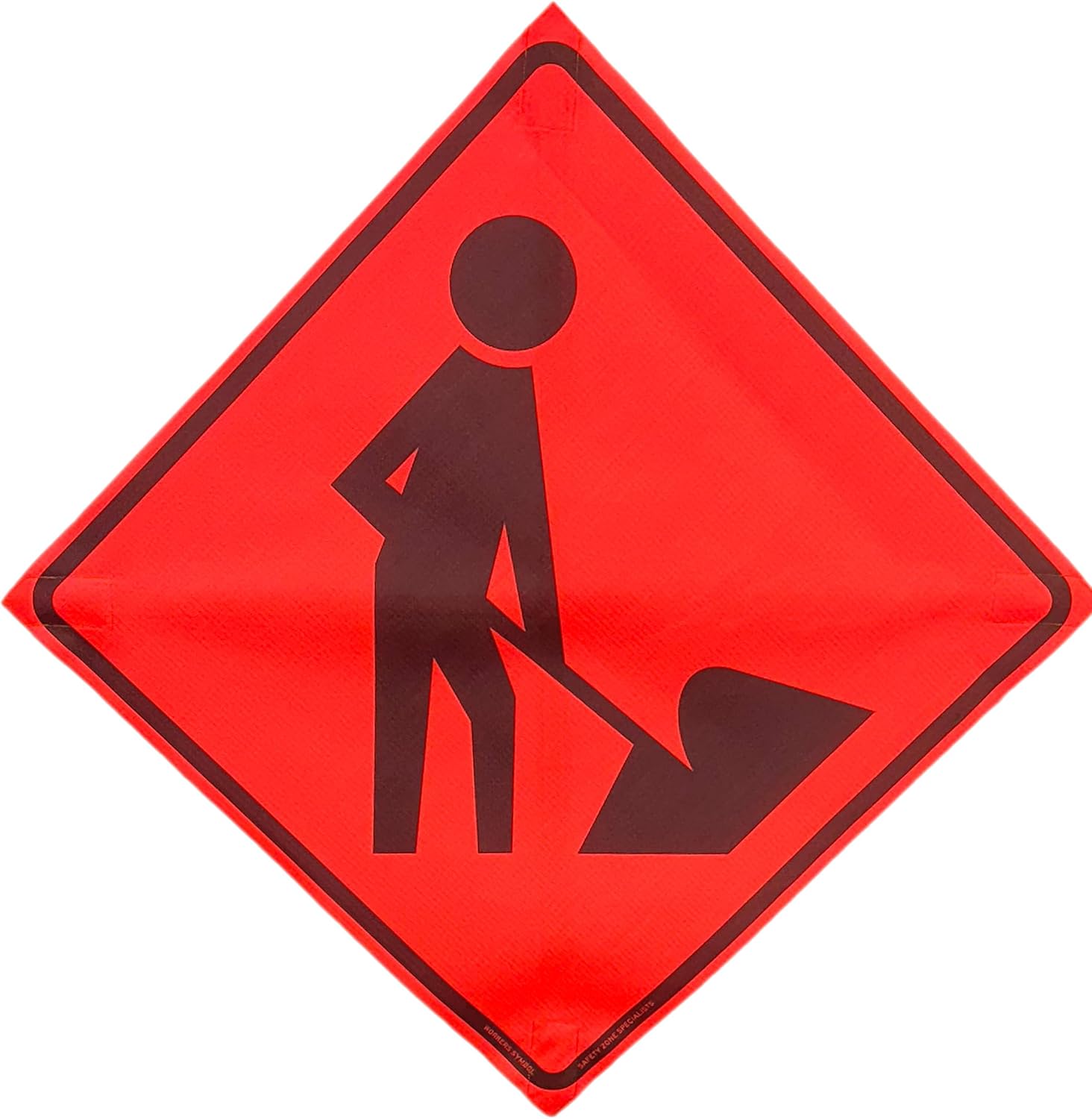 48 x 48 MUTCD Compliant Safety Orange Mesh Traffic Control Signs