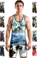 Exxact Sports Sublimated Wrestling Singlet - Compression Fit Boost