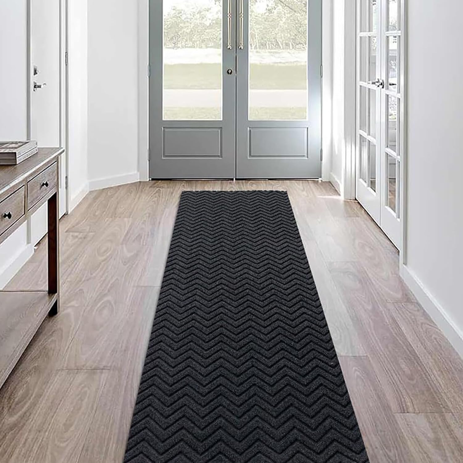 Non-Slip Indoor/Outdoor Runner Rug for Hallways and Stairs
