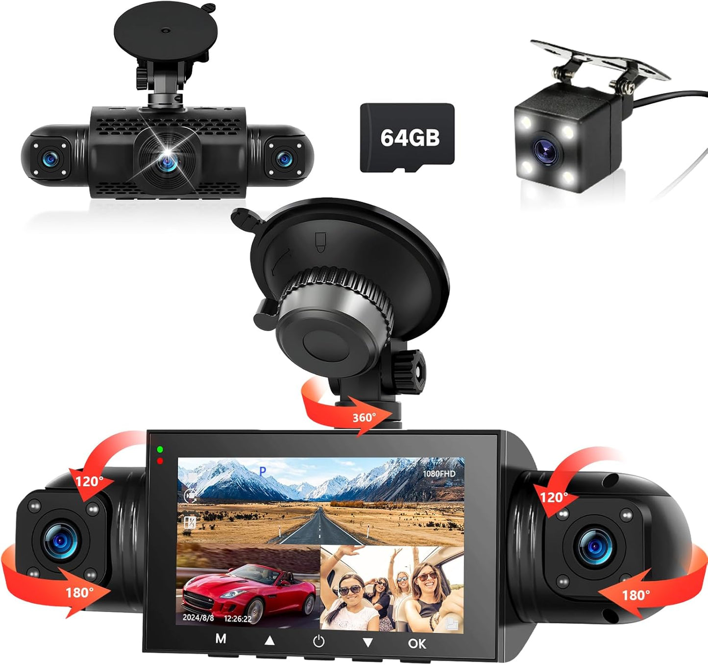 Podofo 360 Dash Cam: Ultimate Surveillance