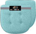 GORILLA GRIP Slip Resistant Tufted Chair Cushions 16x17 - Plush Memory