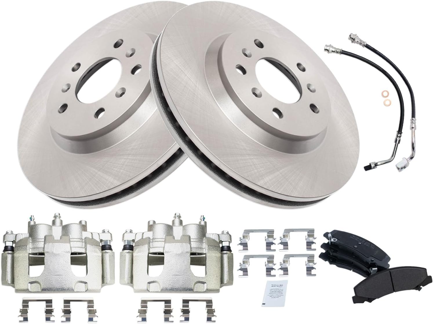 TRQ Front Brake Pad & Rotor Kit for Chevrolet Impala 2006-2013