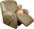Recliner Chair Covers - Stretch Leather-Like 4-Piece Slipcover