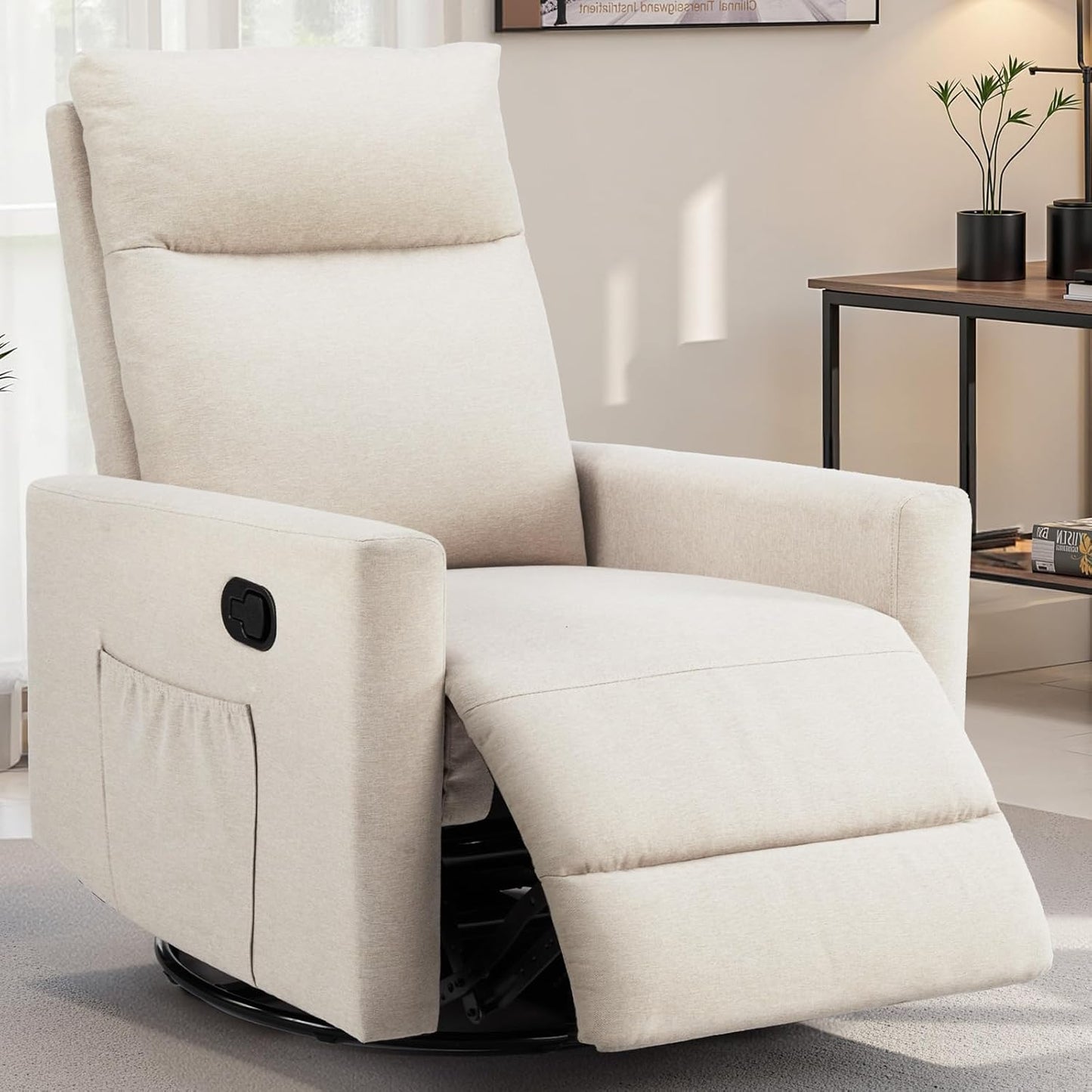 Ultimate Comfort Swivel Recliner - Beige