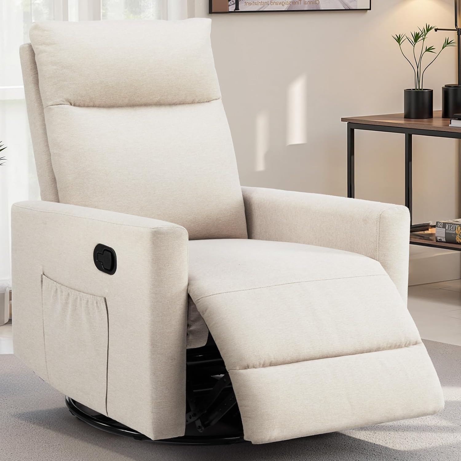 Ultimate Comfort Swivel Recliner - Beige
