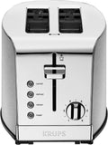 2 Slice Toaster Stainless Steel - Compact 6-Setting Toaster