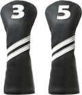 Golf Club Covers 4pcs or 1pc PU Leather Headcovers - Durable