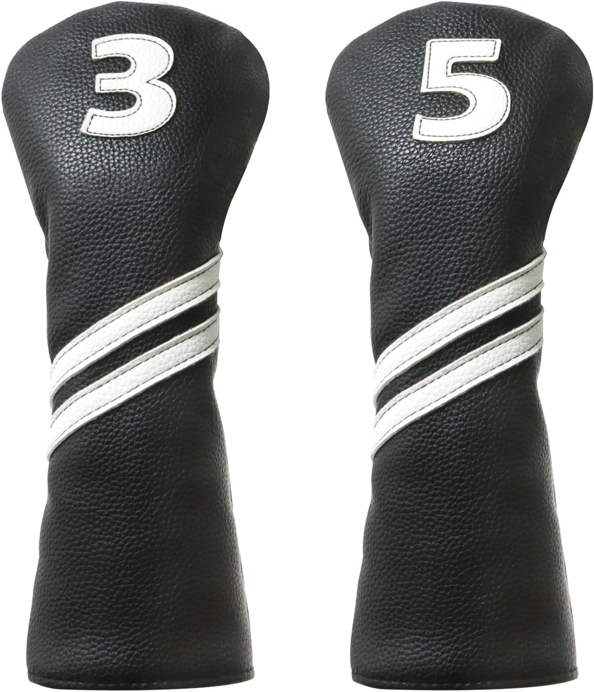 Golf Club Covers for Woods and Driver - Premium PU Leather