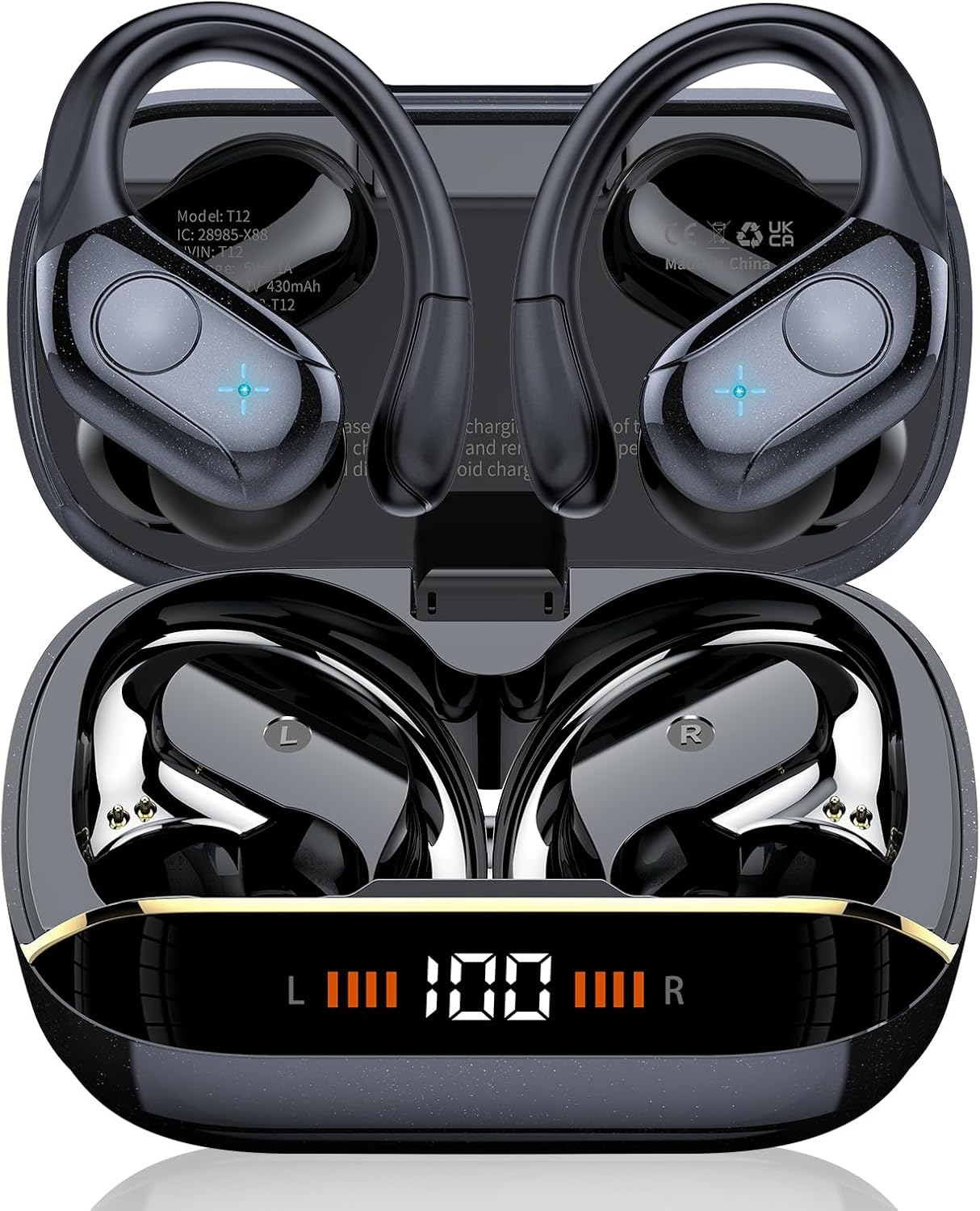Wireless Earbuds Bluetooth 5.4 with 75H Playtime and IP7 Waterproof