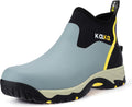 Men's Rubber Waterproof Ankle Boots - Insulated Neoprene Comfort