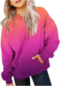 Cute Hoodies for Teen Girls Oversized Gradient Sweatshirt - Cozy Daily