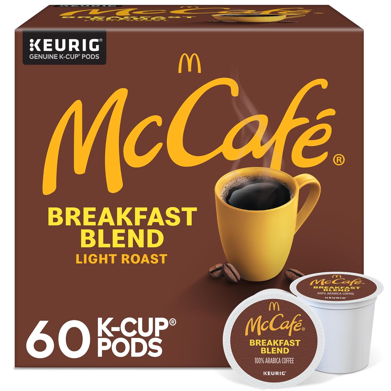 McCafe Breakfast Blend Light Roast K-Cup Pods for Keurig