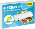 KTRIO Laminating Sheets 11 x 17 in 50 Pack - Clear 5 mil Pouches