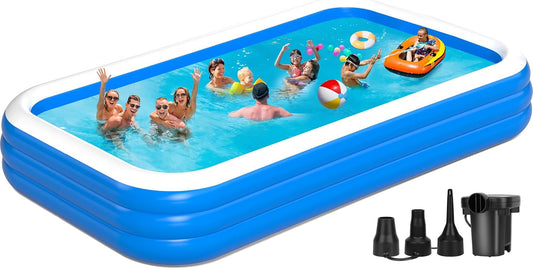 Extra Large Inflatable Pool for Adults - Perfect for Summer Fun