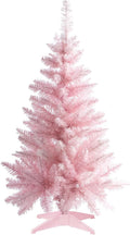 Small Christmas Tree 4FT Artificial Mini Xmas Tree - Compact Pink