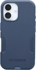 OtterBox iPhone 16 Commuter Series Case - Baby Blue Jeans - Rugged