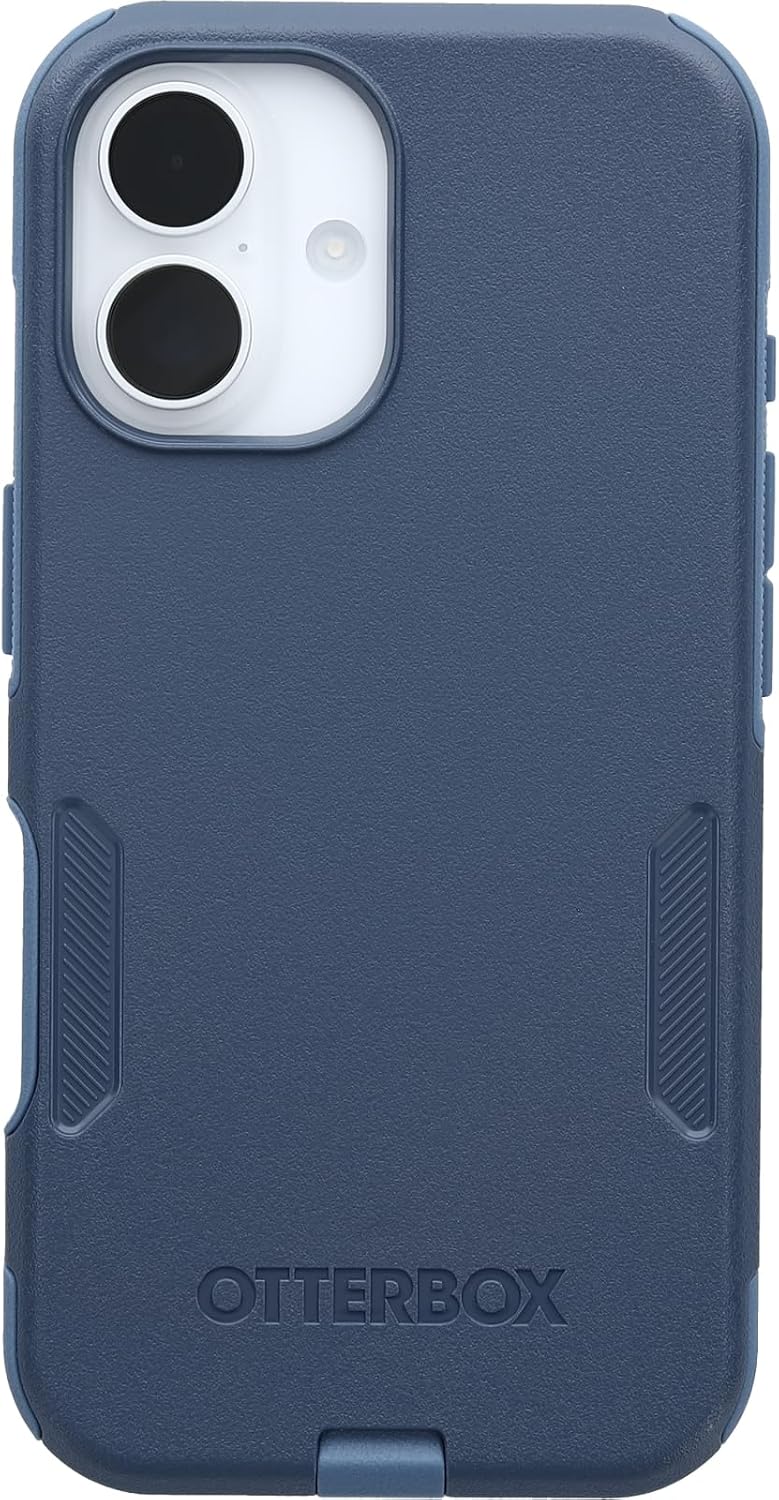 OtterBox iPhone 16 Commuter Case - Durable Baby Blue Jeans