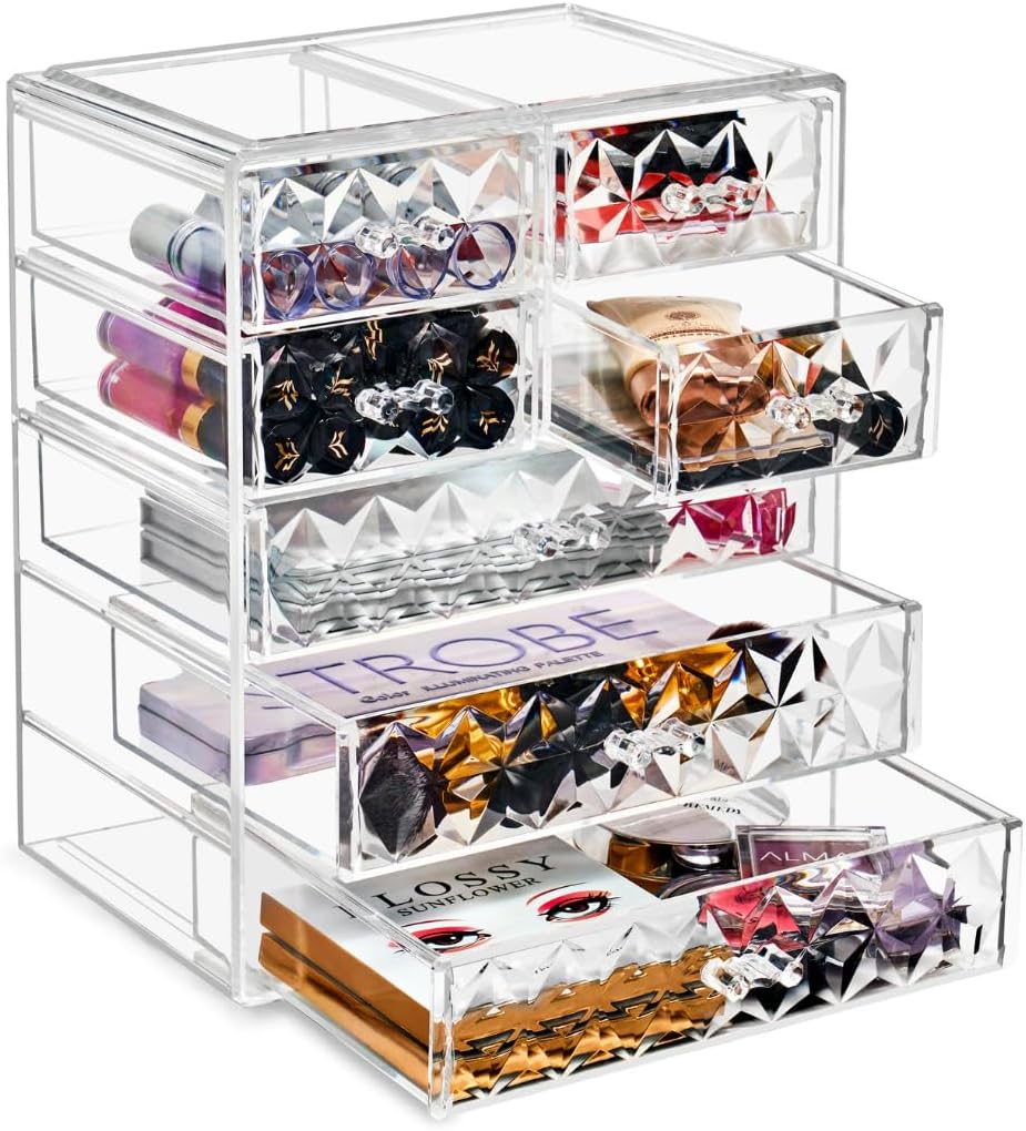 Sorbus Acrylic Makeup Organizer for Cosmetics and Jewelry Storage