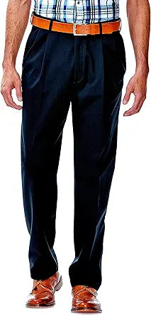 Haggar Men's Work to Weekend Classic Fit Pleat Pants Review